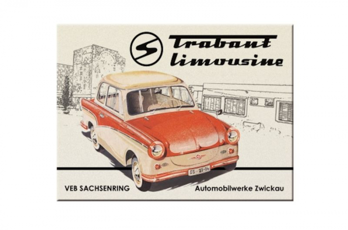 Magnet Trabbi rot